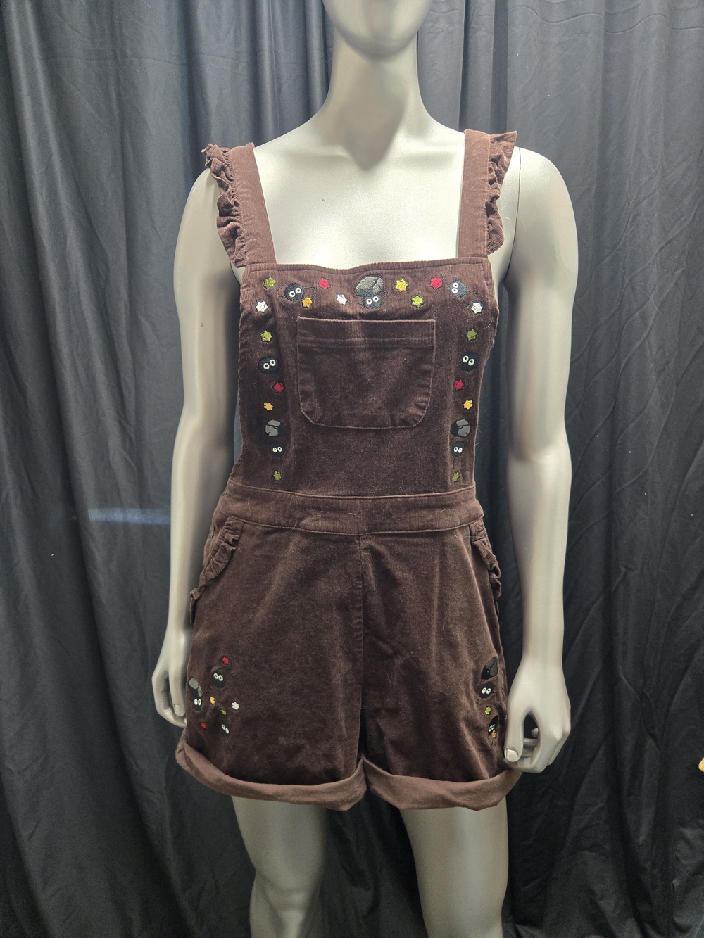 Her Universe Spirited Away Brown Corduroy Overalls